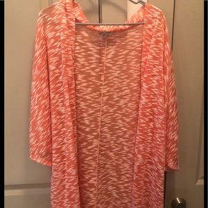 Orange and white shrug
